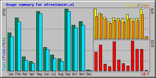 Usage summary for efreelancer.nl